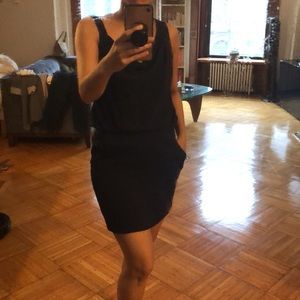 Theory silk dress with pockets